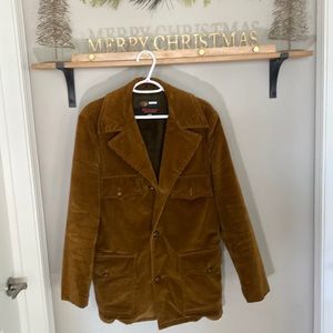 VINTAGE Richman Brothers faux fur lined corduroy jacket